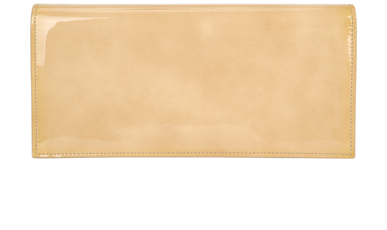 Fie Chain Clutch, &pound;250, Handbags, Beige, Patent Leather/Suede, Back view